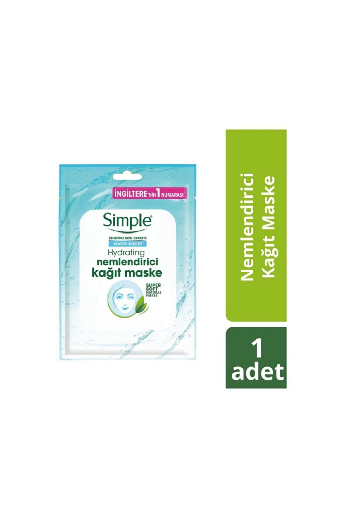 Water Boost Nemlendirici Kağıt Maske 21 ml