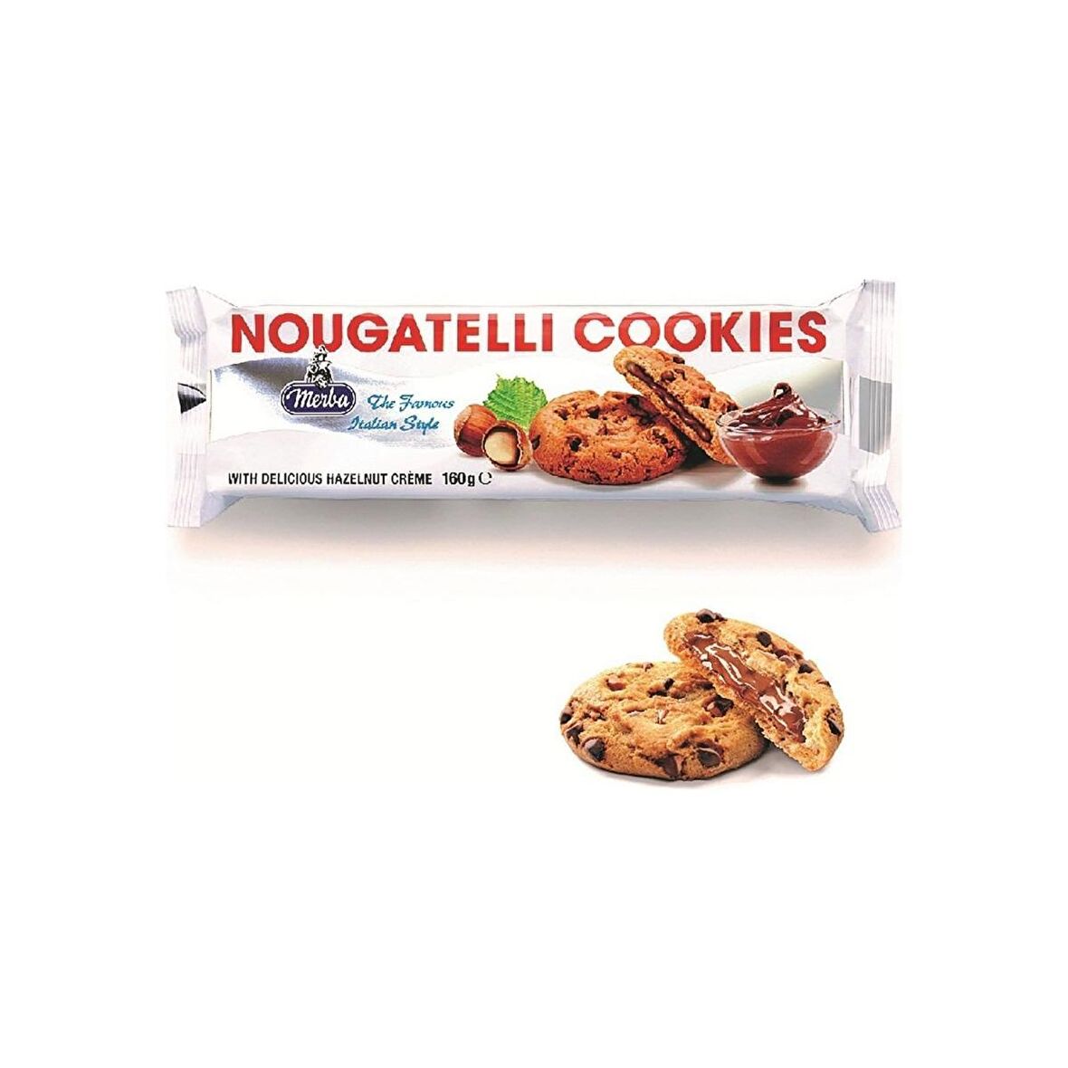 MERBA NOUGATELLI COOKIES 175 GR