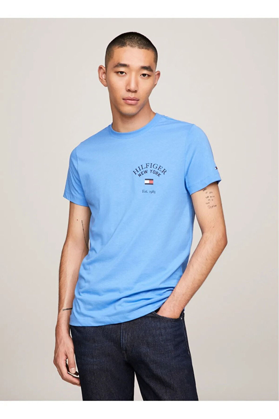 Varsity Kemerli Logo Slim Fit Tişört