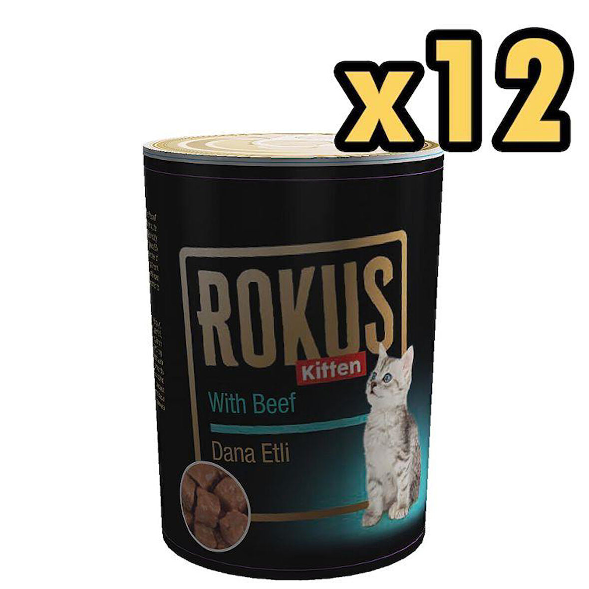 Rokus Kitten Yavru Kedi Konservesi 410 Gr x 12 Adet