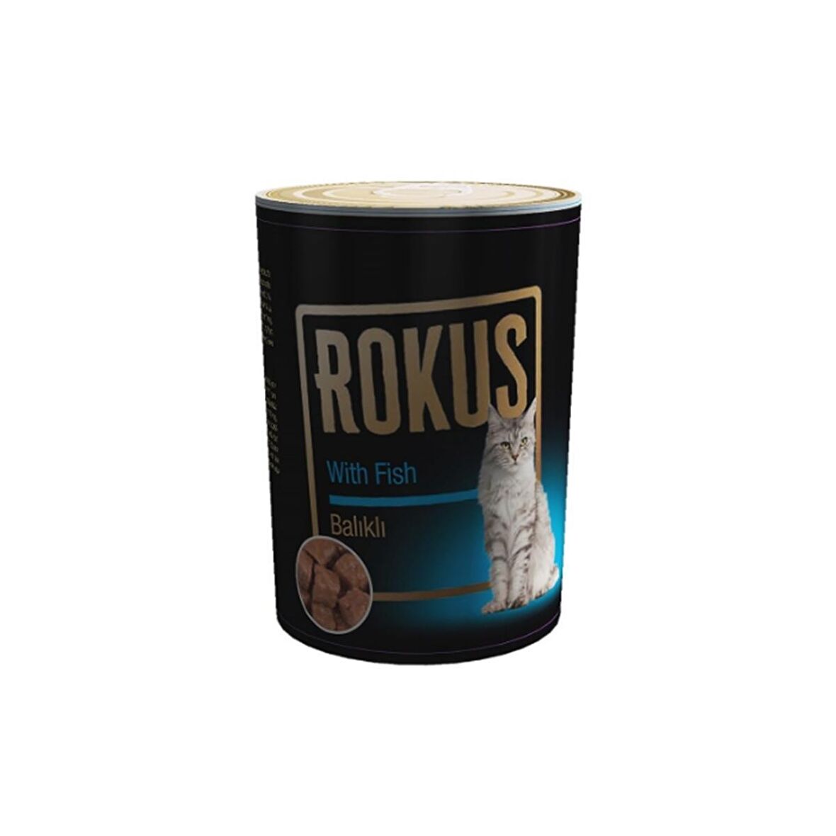 Rokus Balık Etli Kedi Konserve Mama 410 gr