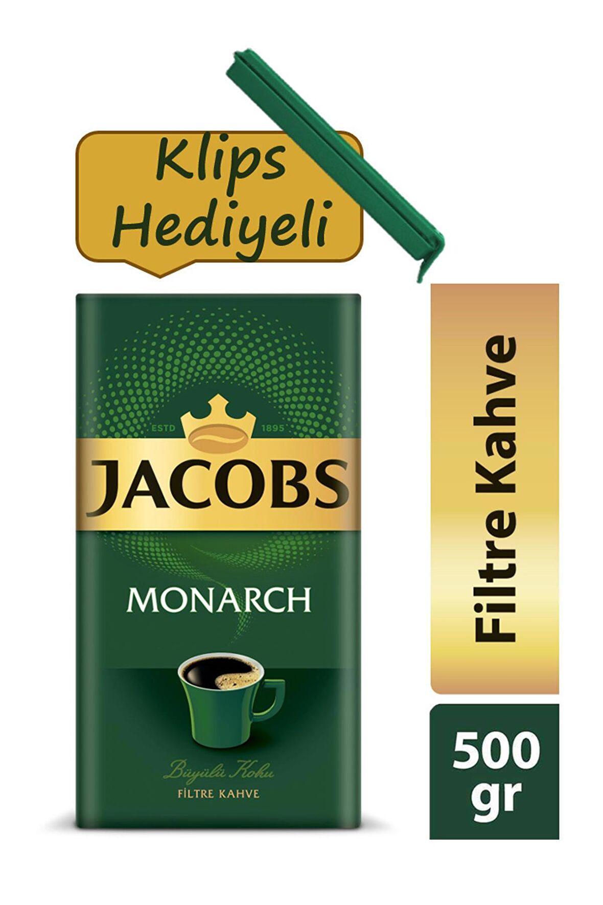 Jacobs Monarch Filtre Kahve 500 gr + Klips Hediyeli