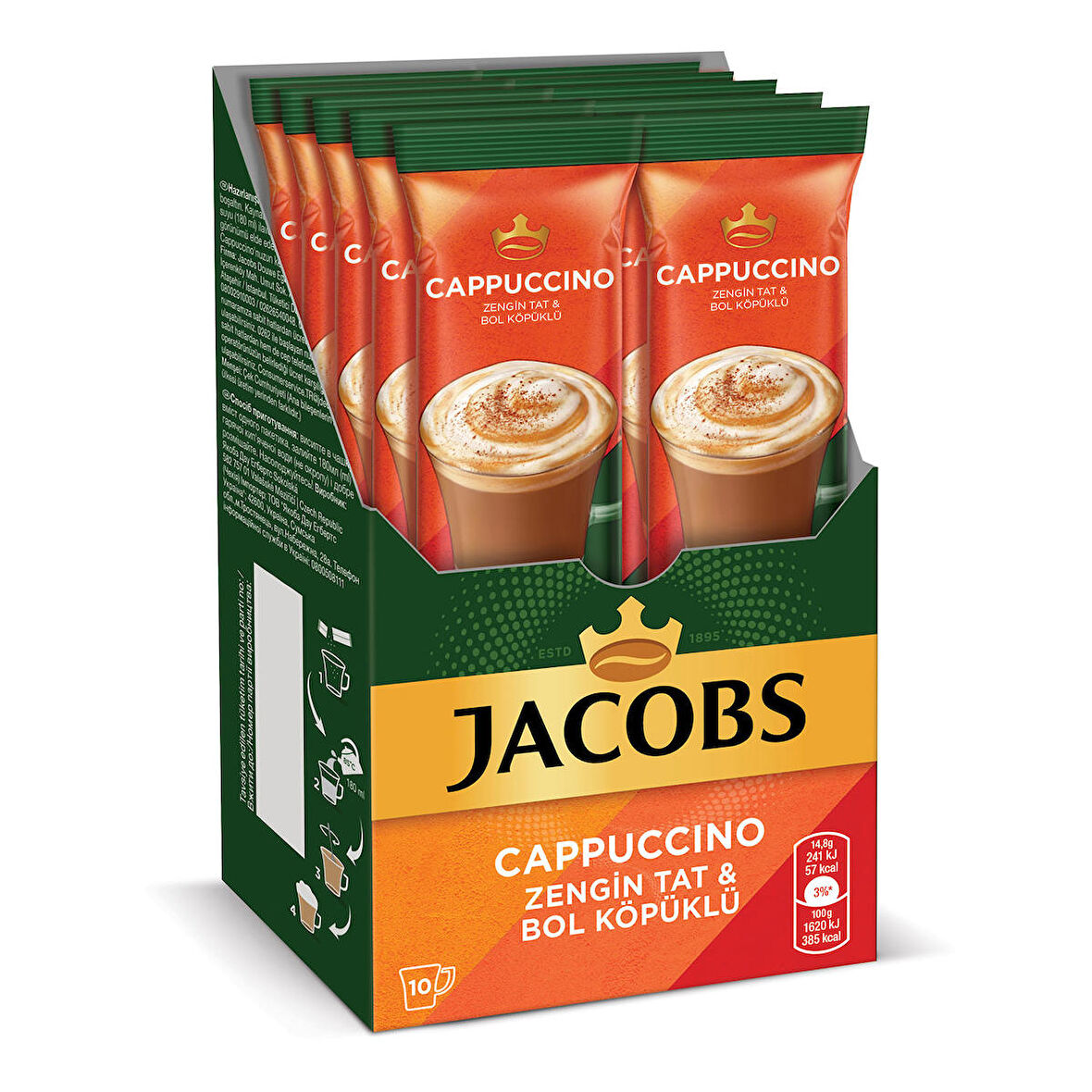 JACOBS CAPPUCINO 10'LU 14.8 GR