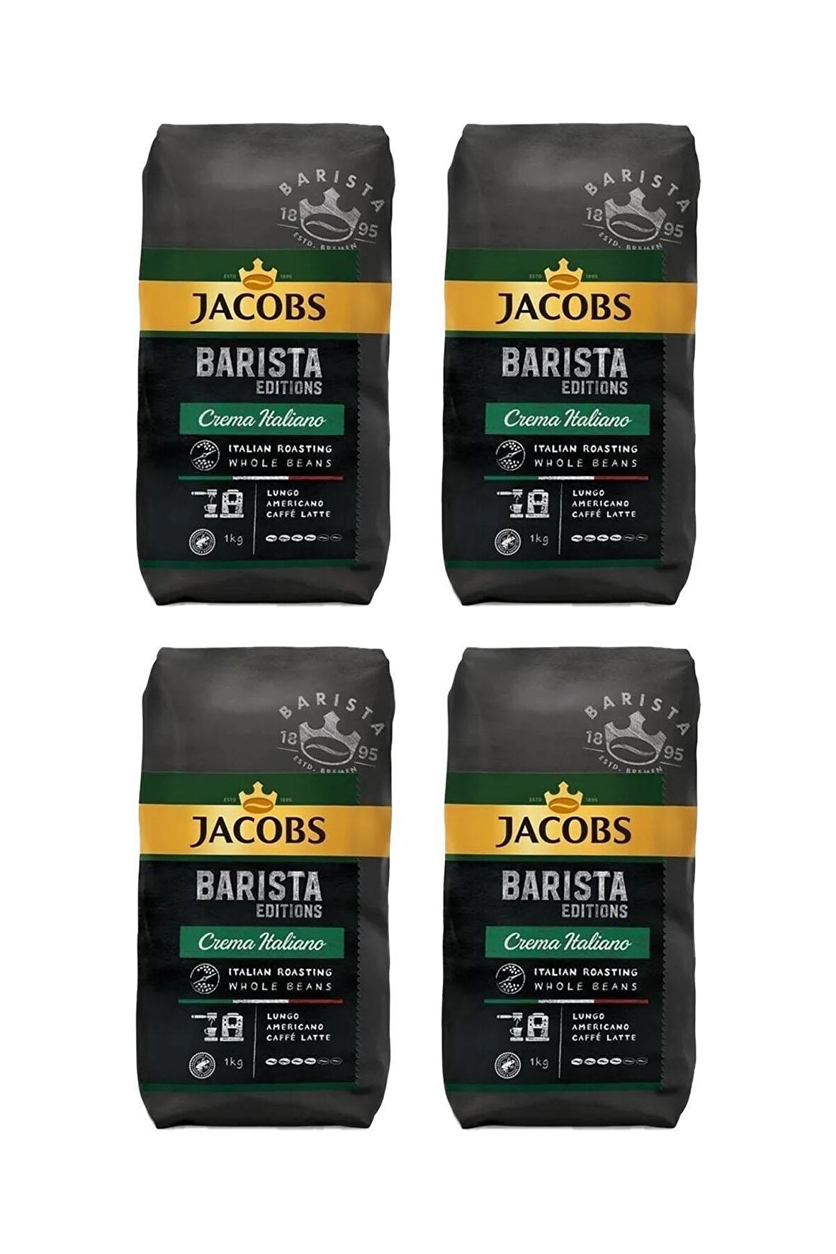 Barista Editions Çekirdek Kahve Crema Italiano 1kg X 4 Paket