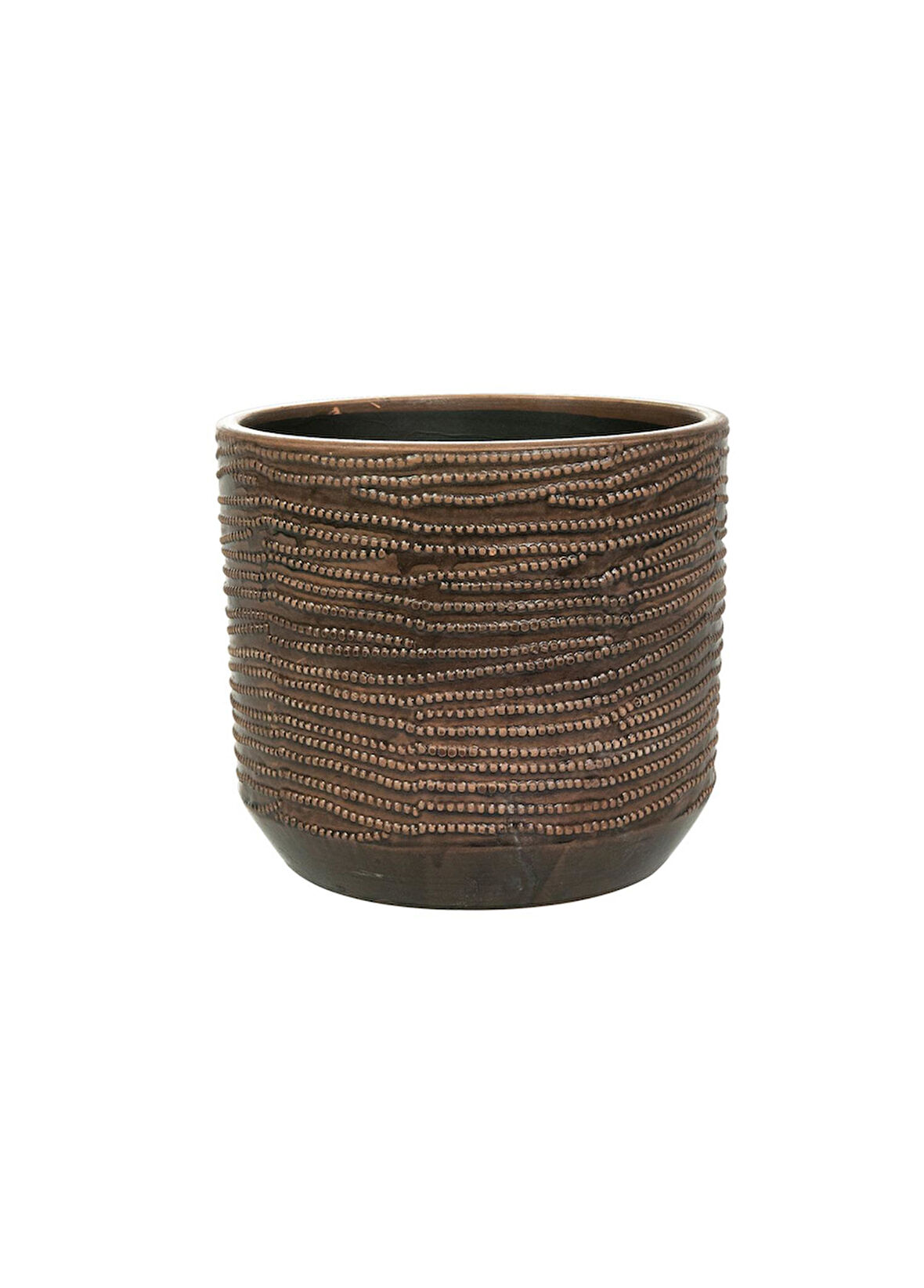 Jefta Siyah Seramik Saksı 19x17 cm 