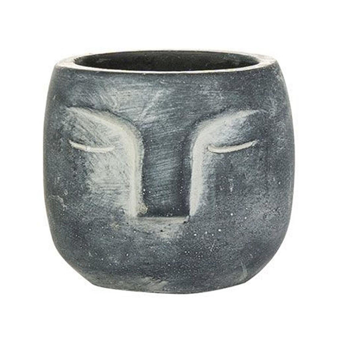 Head Antrasit Çimento Saksı 14*11cm