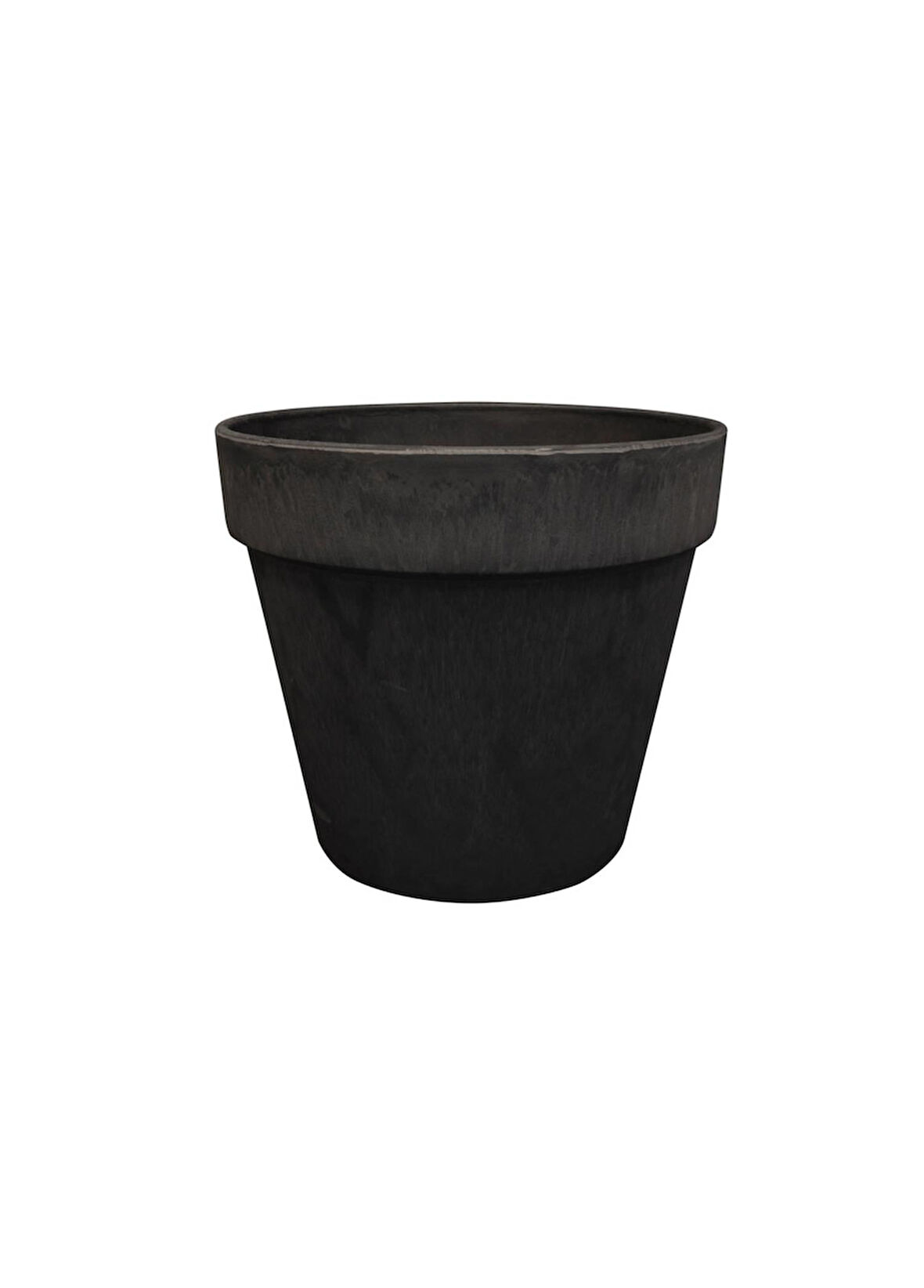 Nayla Siyah Plastik Saksı 25x23cm