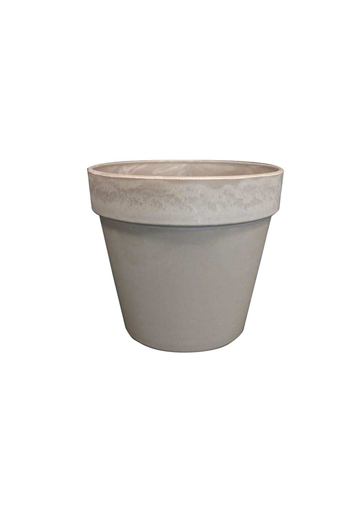 Nayla Gri Plastik Saksı 25x23cm