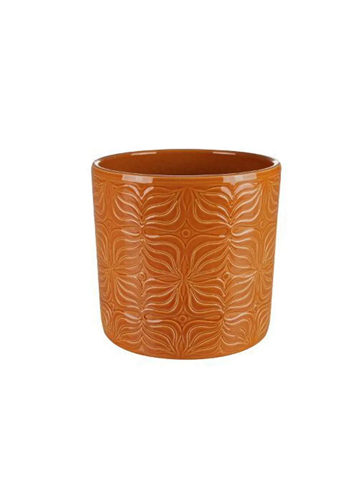 Sil Turuncu Seramik Saksı 16*15cm