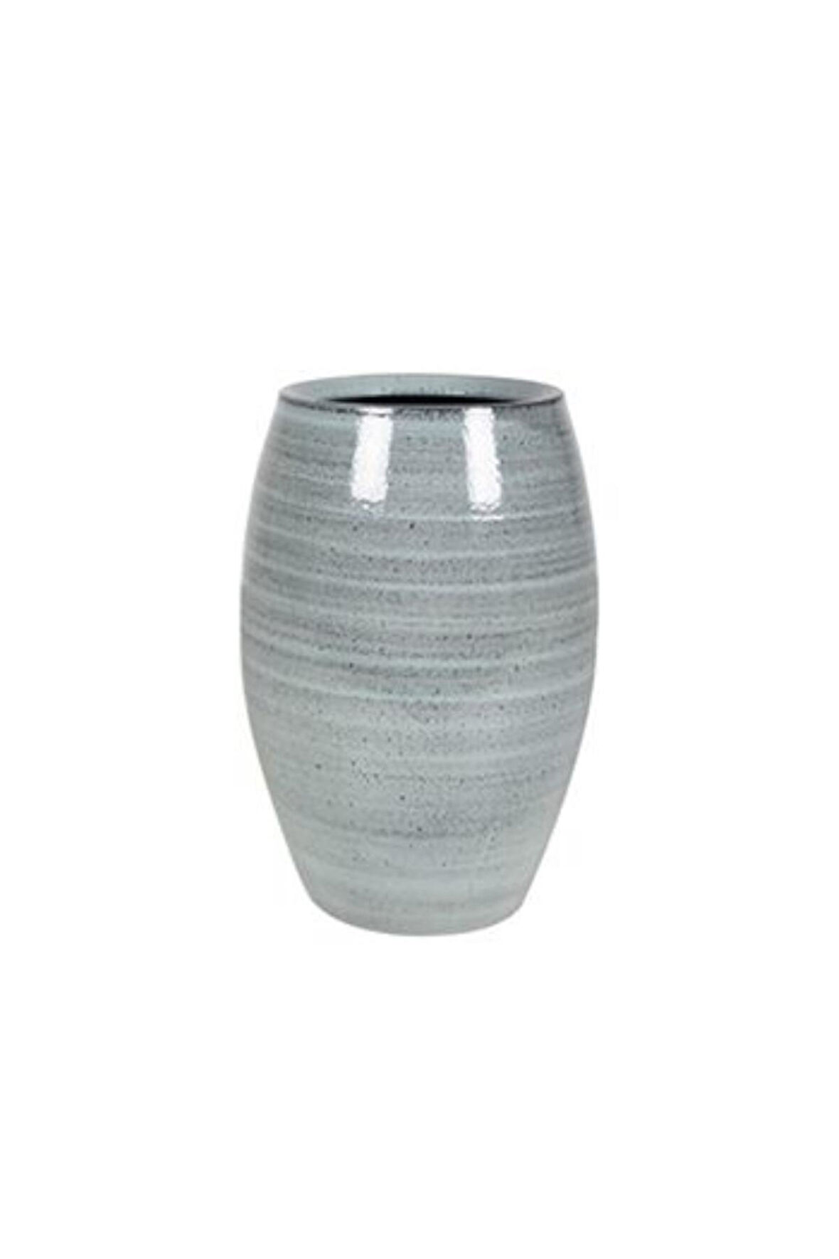 Cresta Buz Mavisi Seramik Saksı Uzun  20*30cm