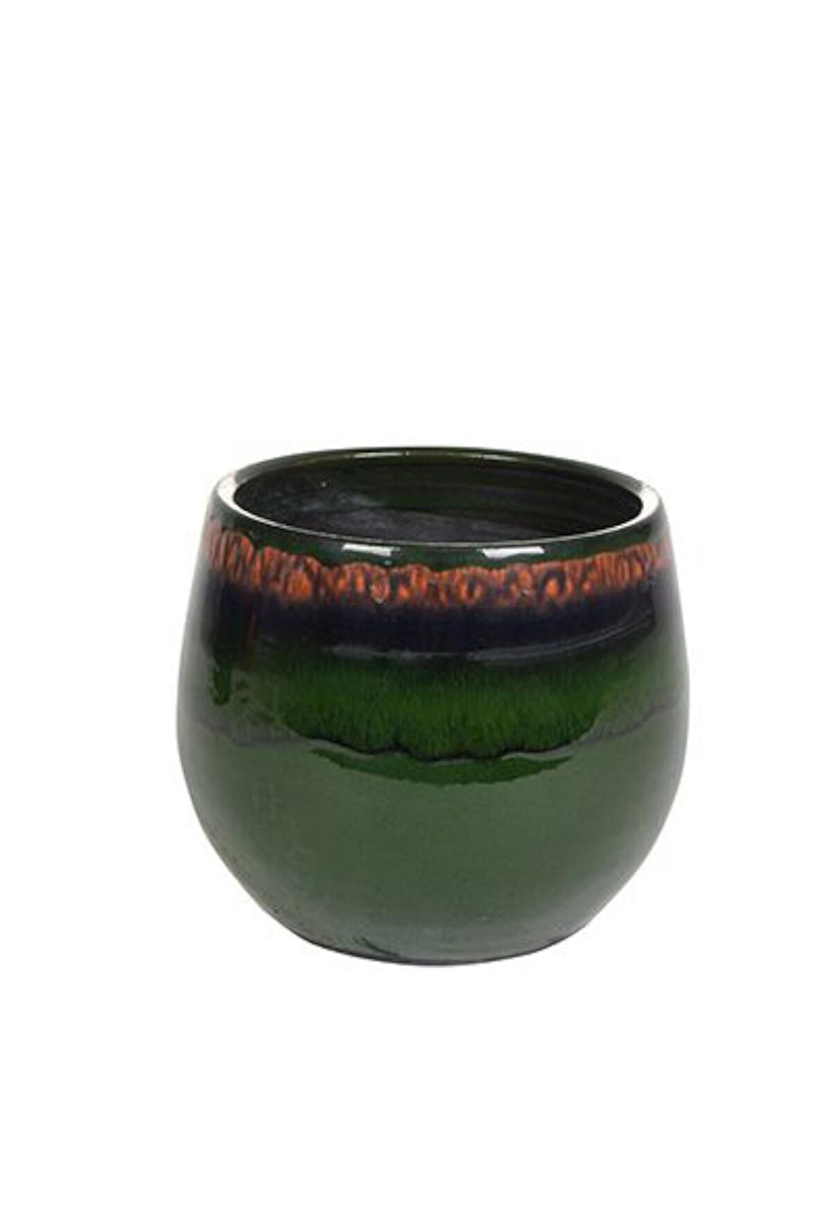 Charlotte Yeşil Seramik Saksı 19*16cm