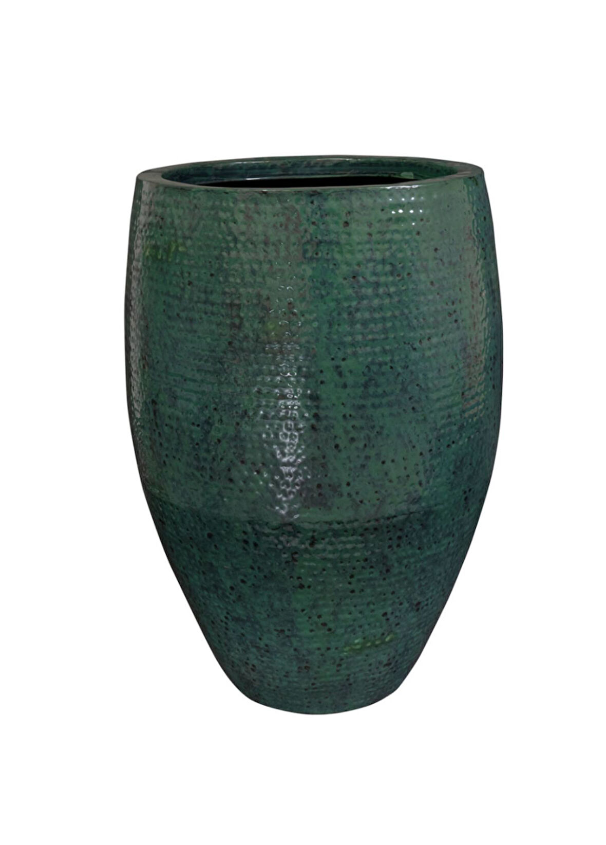 Thom Mavi Metal Yüksek Saksı 62x88cm