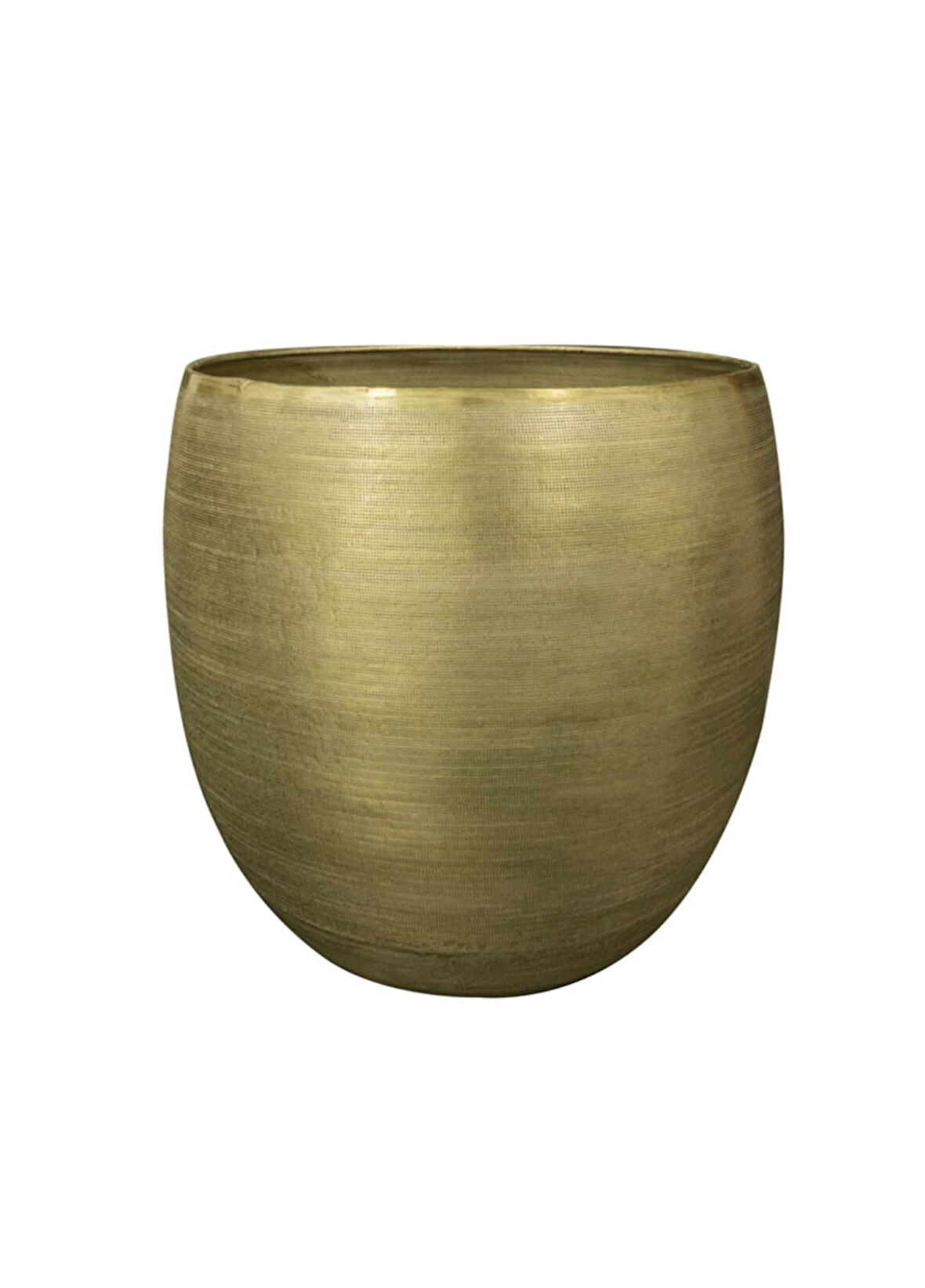 Rowen Yeşil Metal Saksı 60x62cm