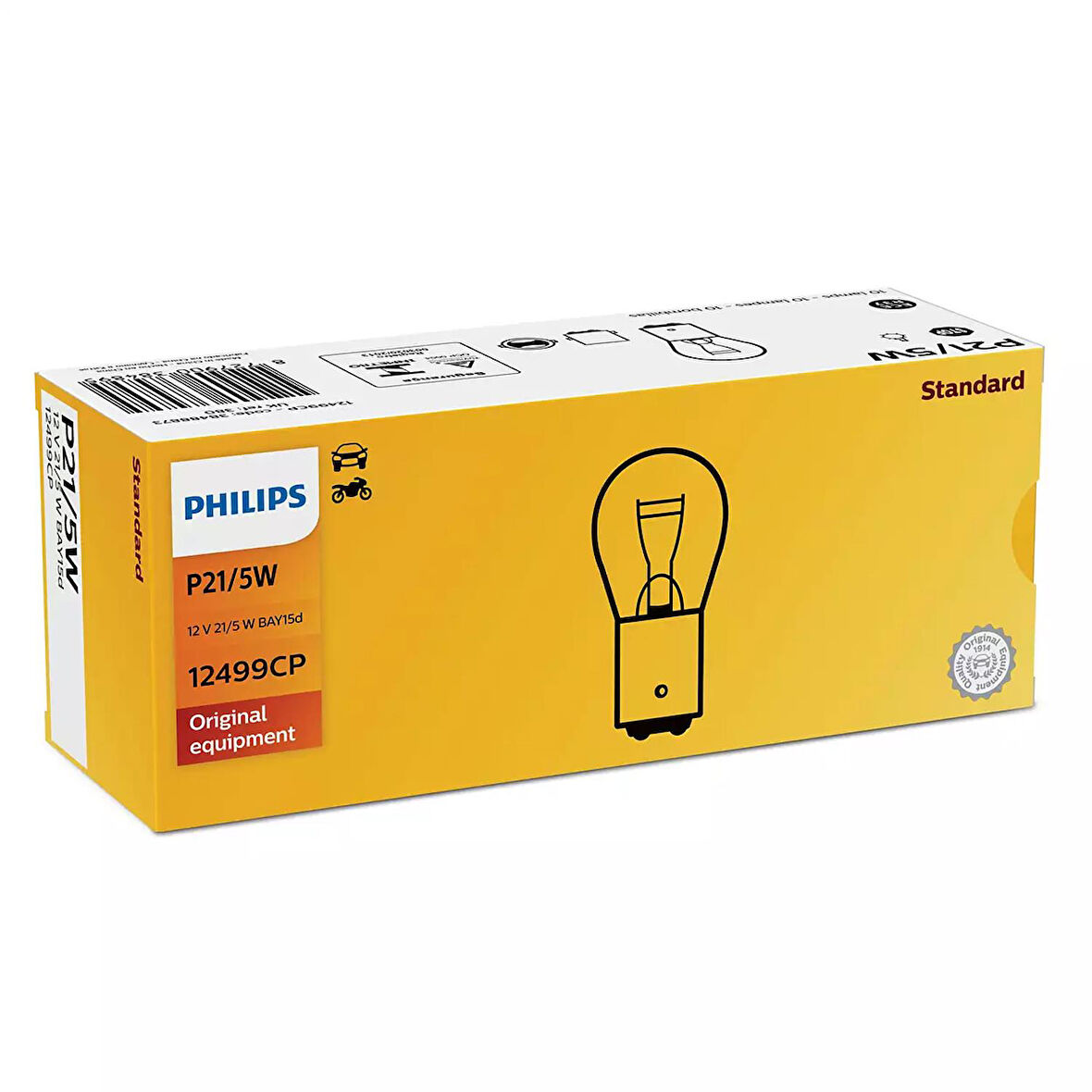 Philips 12V Ampul P21/5W 1016 - 12499CP / 10 ADET