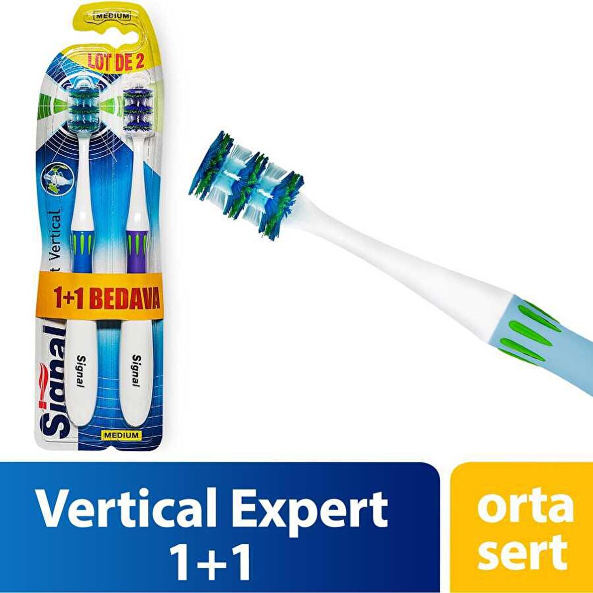 SİGNAL DİŞ FIRÇASI EXPERT VERTİCAL MEDİUM X2