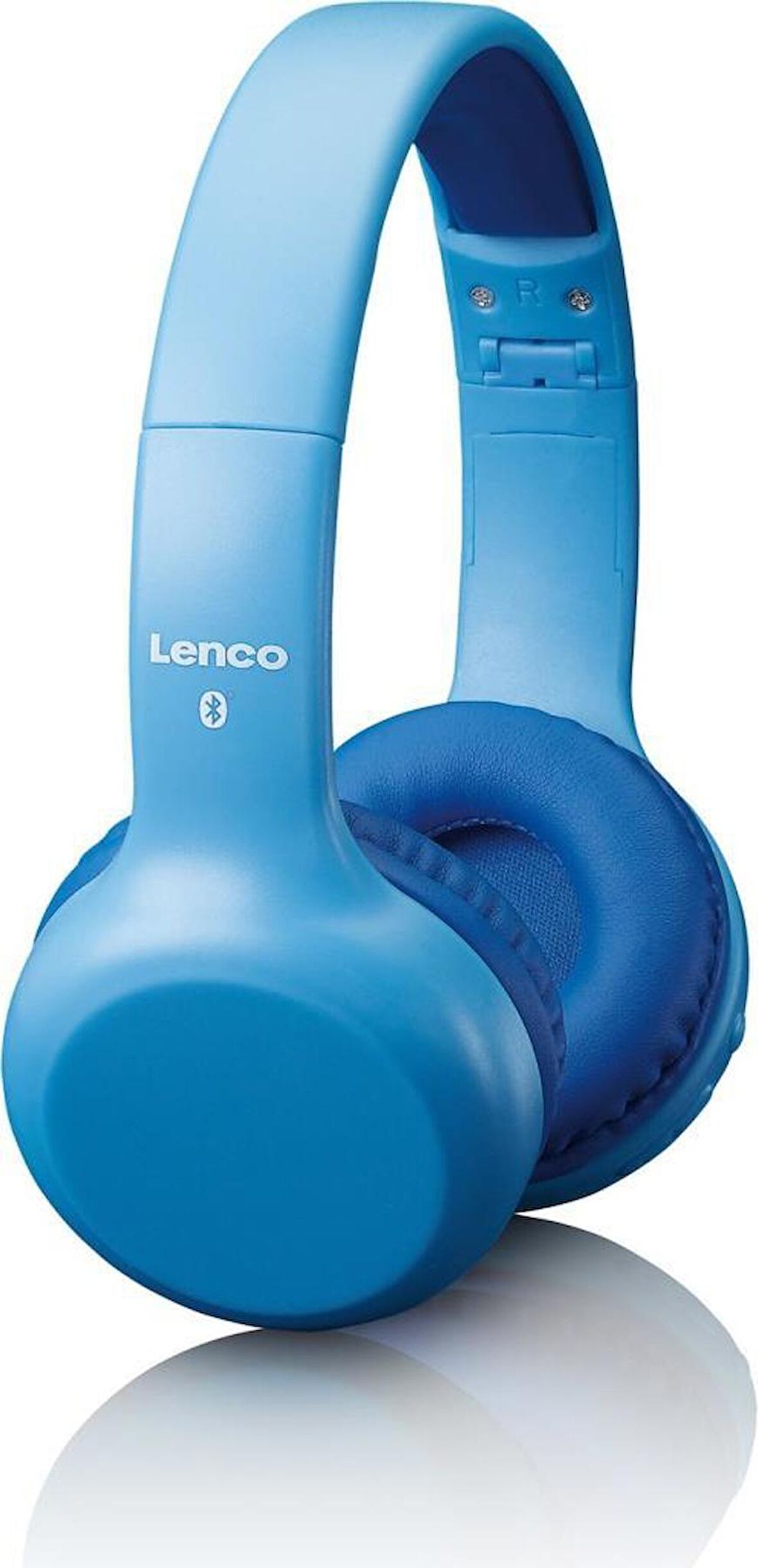 Lenco HPB-110BU Katlanabilir Mikrofonlu Bluetooth Çocuk Kulaklığı Mavi-Sticker Hediyeli