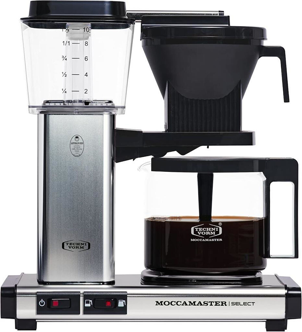 Moccamaster Select Gümüş Cam Potlu Filtre Kahve Makinesi Teşhir