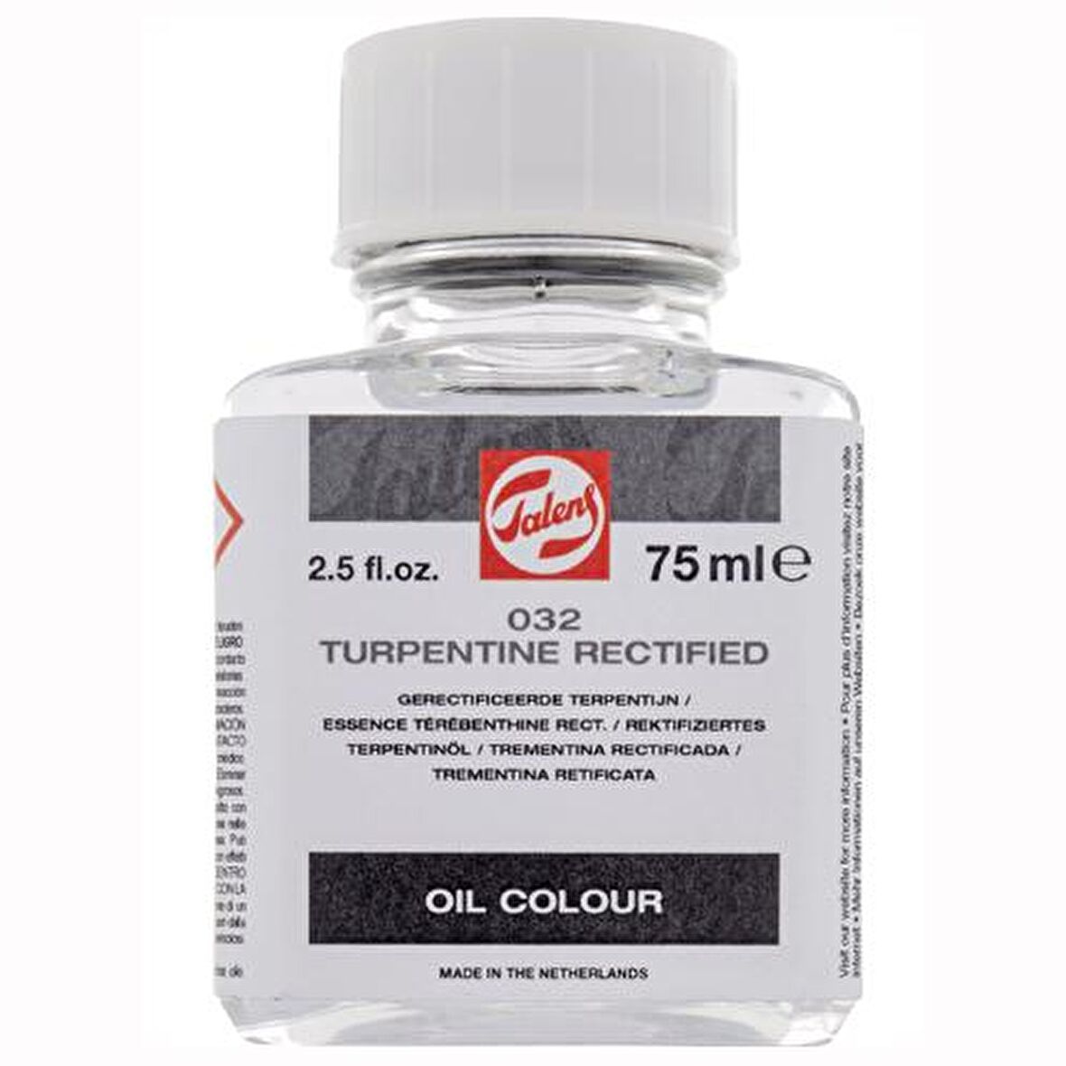 Talens Rectified Turpentine 75ml No:032