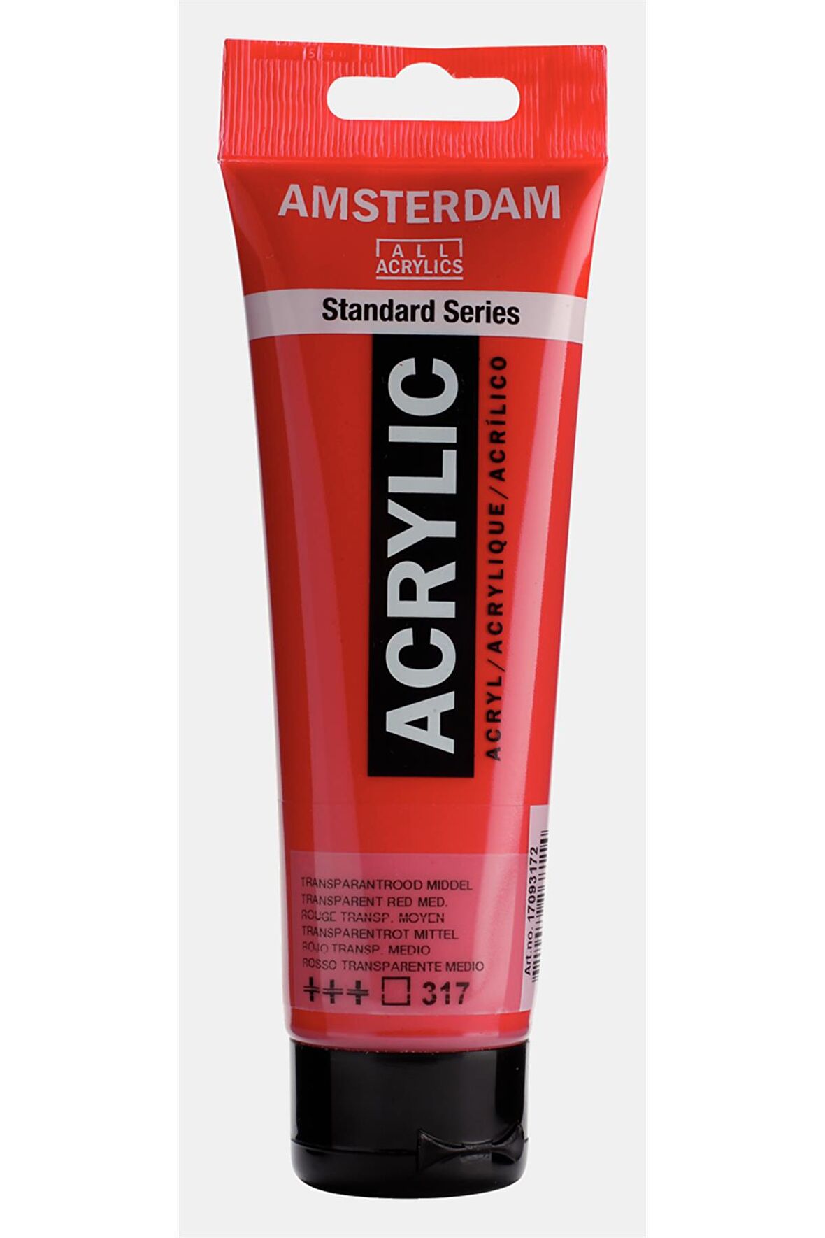 Amsterdam Akrilik Boya 120ml 317 Transparent Red Medium