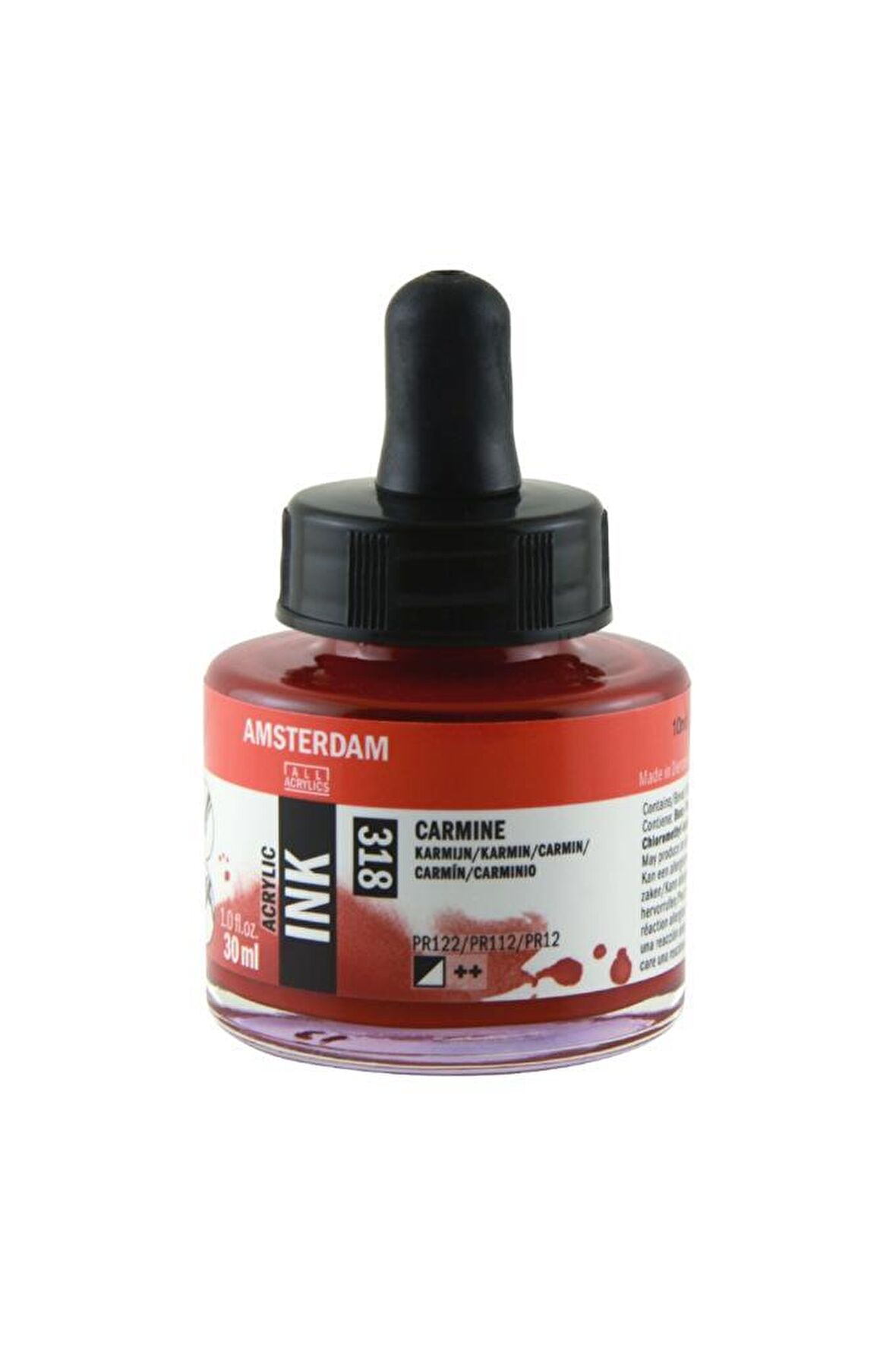 Talens Amsterdam Acrylic Ink 30ml 318 Carmine