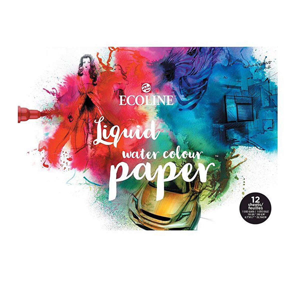 Talens Ecoline Liquid Water Colour Paper A3 290g 12 Yaprak