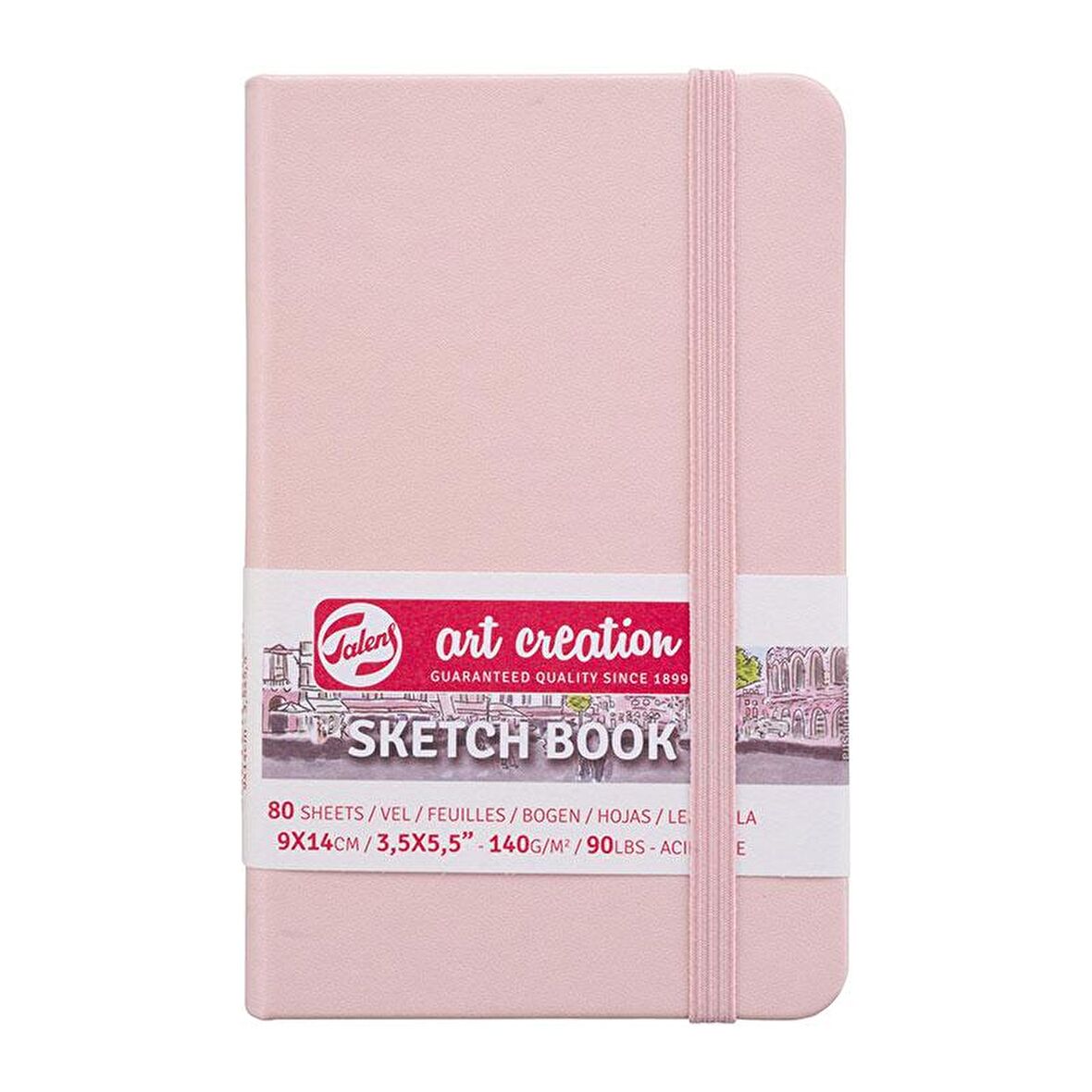 Talens Art Creation Sketch Book 9x14cm 140g 80 Yp Pastel Pembe
