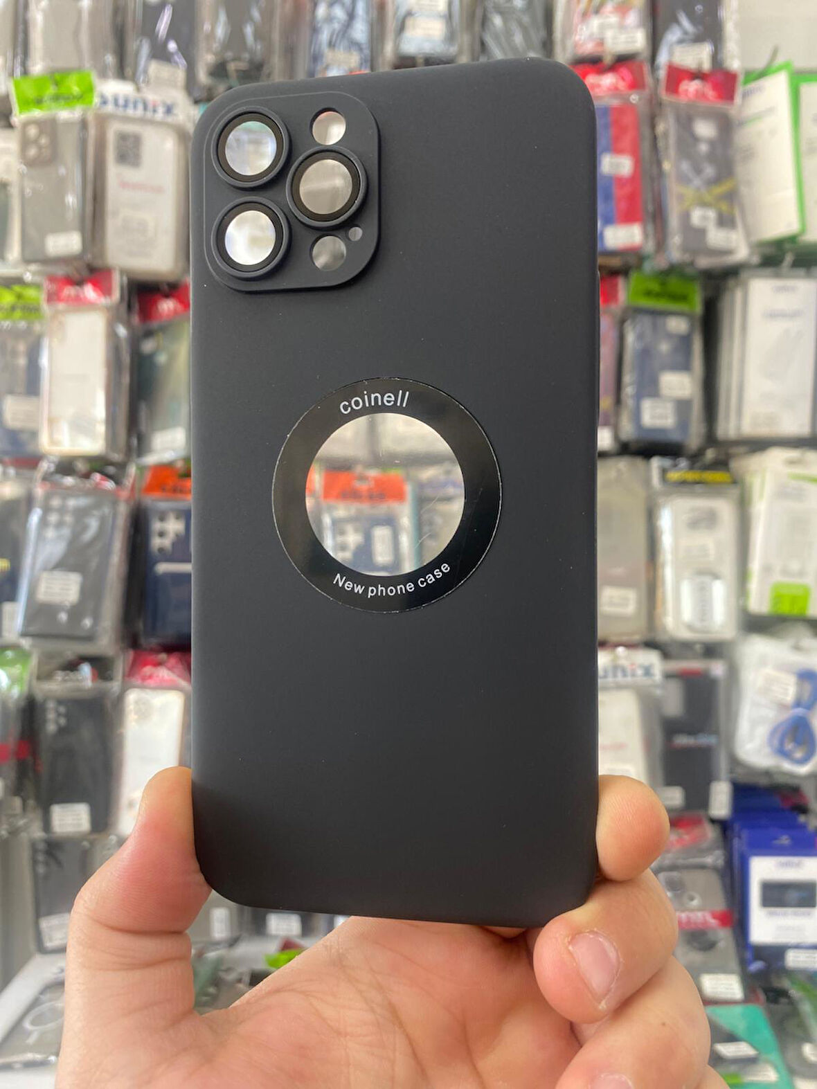 İPHONE 12 PRO UYUMLU LİPO İNCE SERT KAPAK KAMERA LENS KORUMALI SİYAH