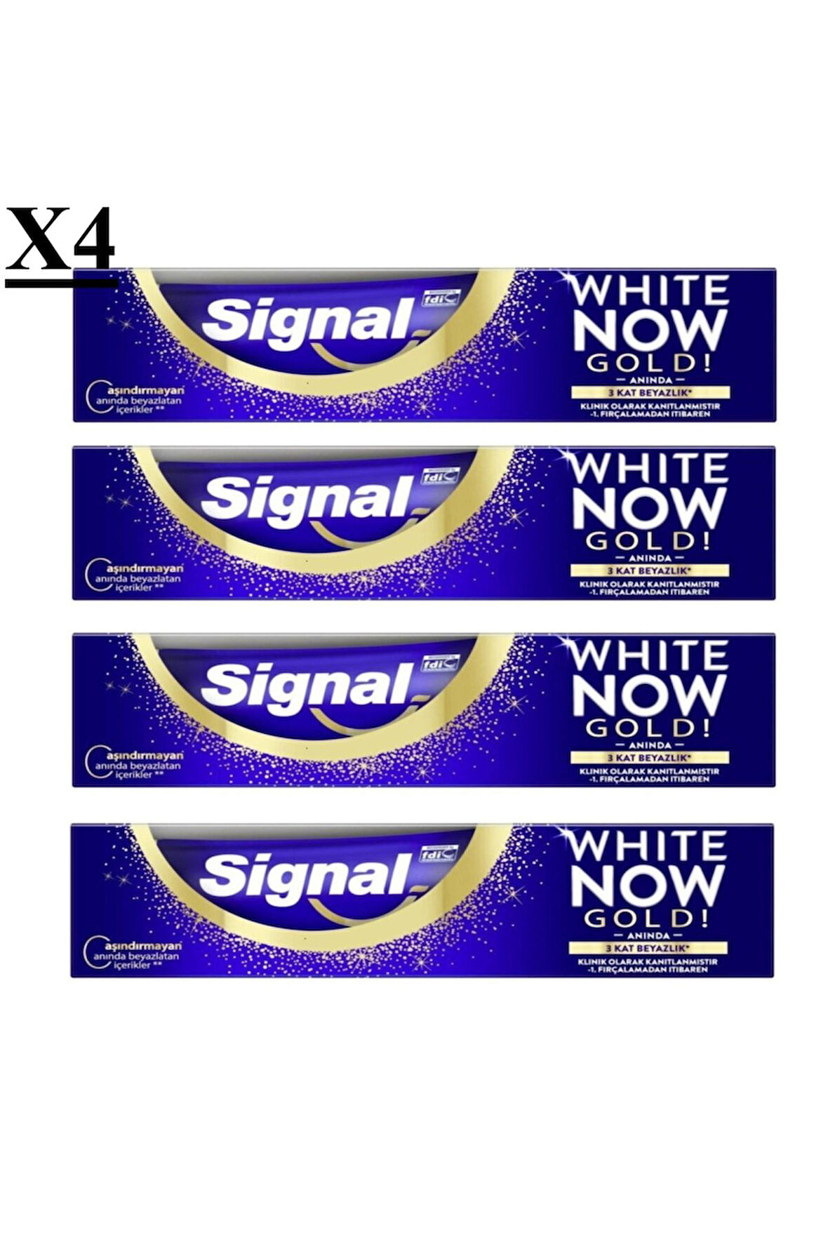 Diş Macunu White Now Gold 50 Ml X 4 Adet 1909seri
