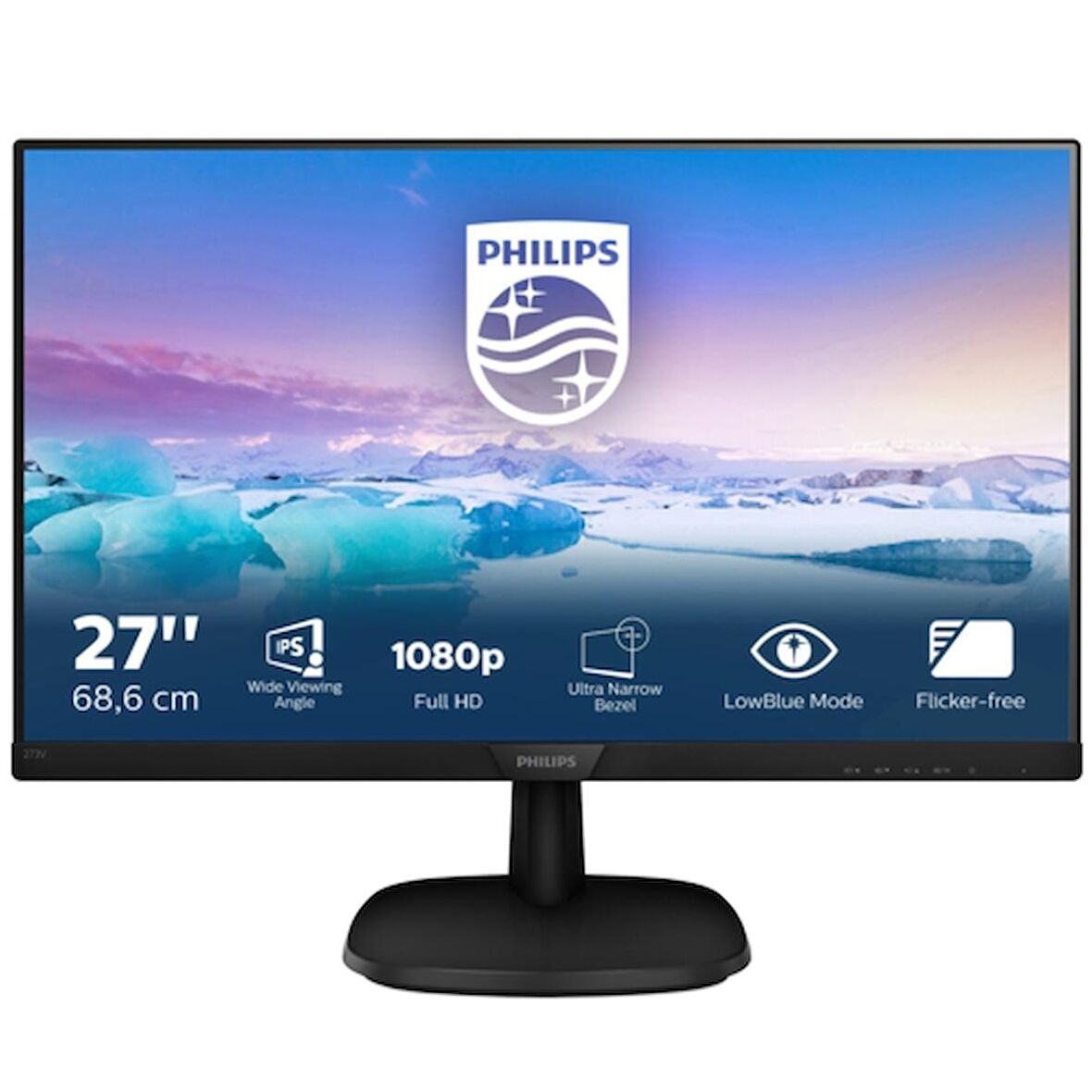 Philips 27" 273V7QJAB/01 IPS MM Monitör Siyah 5ms