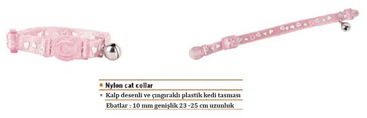 Eastland Çıngıraklı Naylon Kedi Tasması