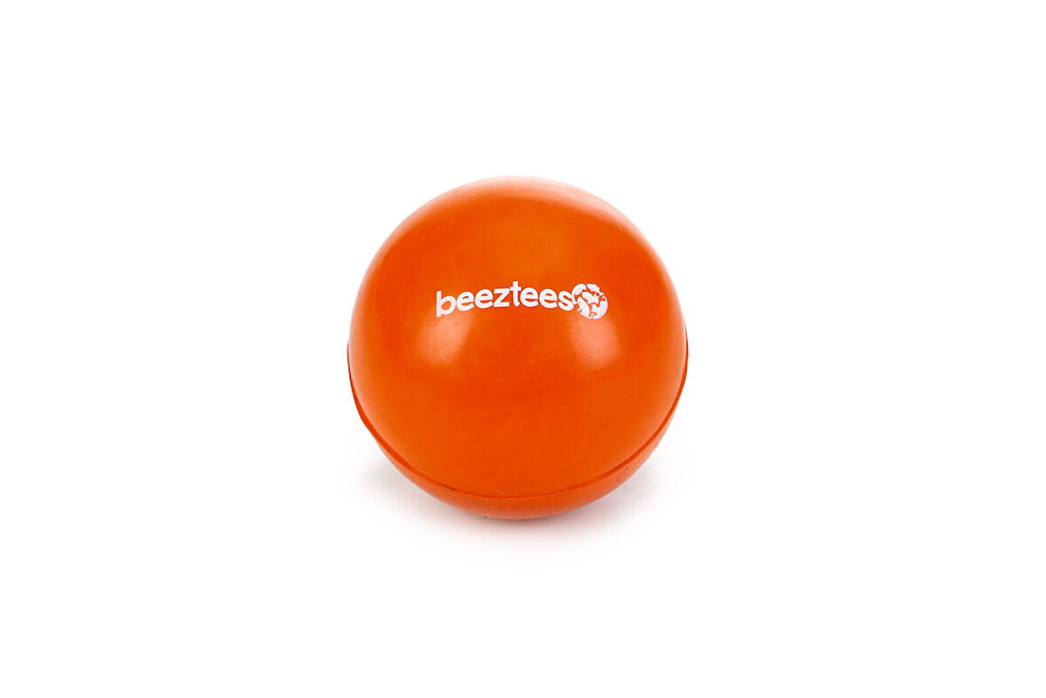 Beeztees Köpek Oyuncağı, Dolu Top, Kauçuk, Turuncu, 6,5cm