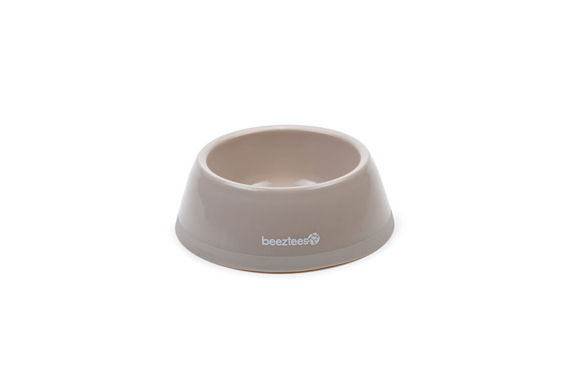 Beeztees Köpek Mama Su Kabı, Plastik, Bej, 300ml
