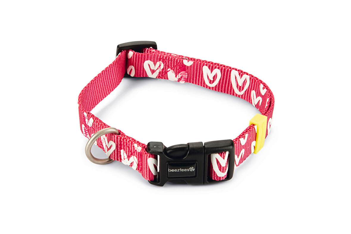 Beeztees Köpek Tasması, Pembe, 35-50cm, 20mm