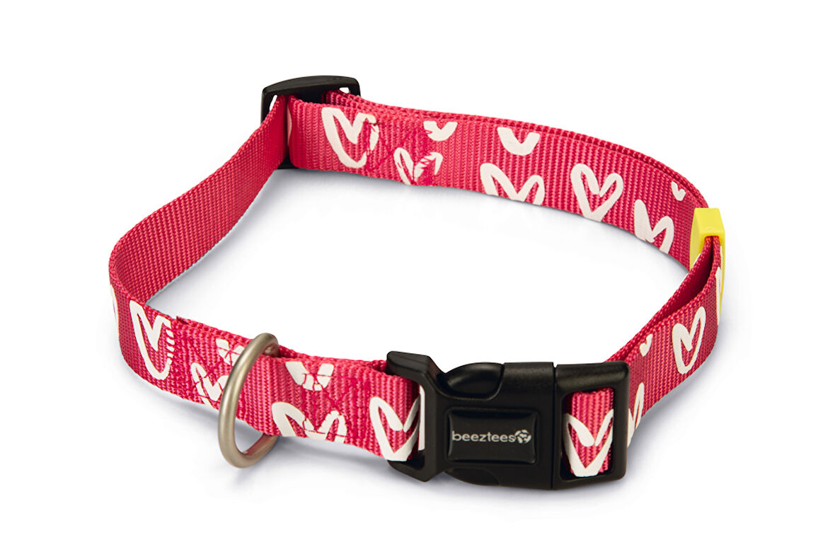 Beeztees Köpek Tasması, Pembe, 48-70cm, 25mm