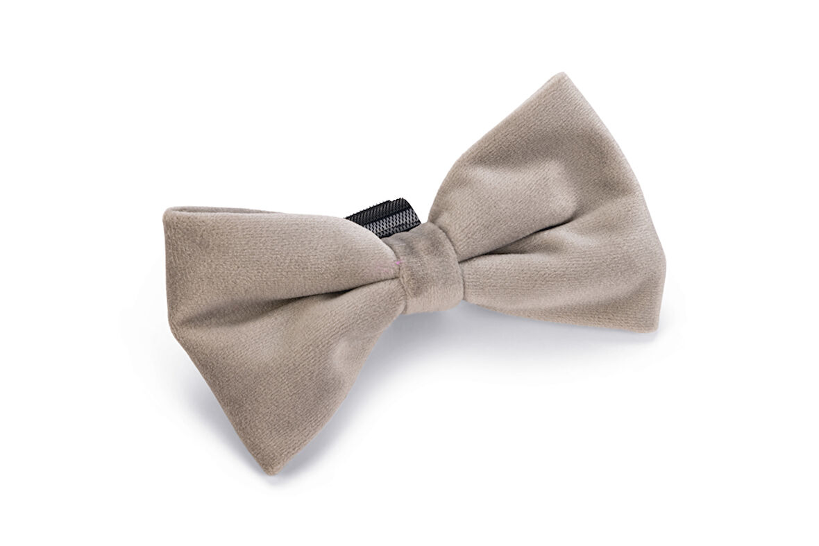 Beeztees DBL Köpek Papyonu, Kadife, Gri, 12cm