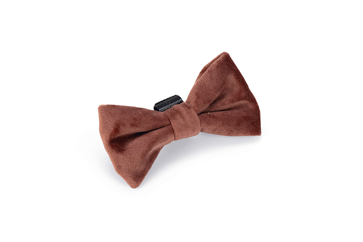 Beeztees DBL Köpek Papyonu, Kadife, Pembe, 9cm