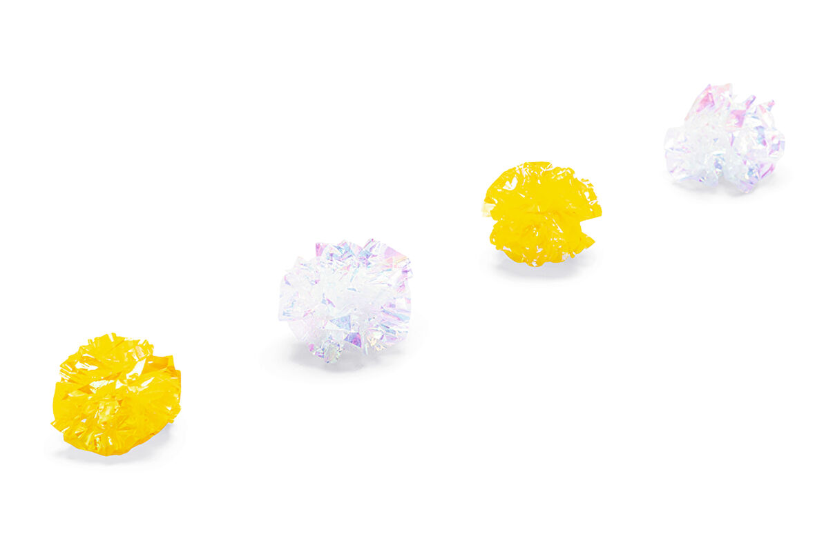 Beeztees Yavru Kedi Oyuncağı, Hışırtılı Top, 4 Adet, 5cm