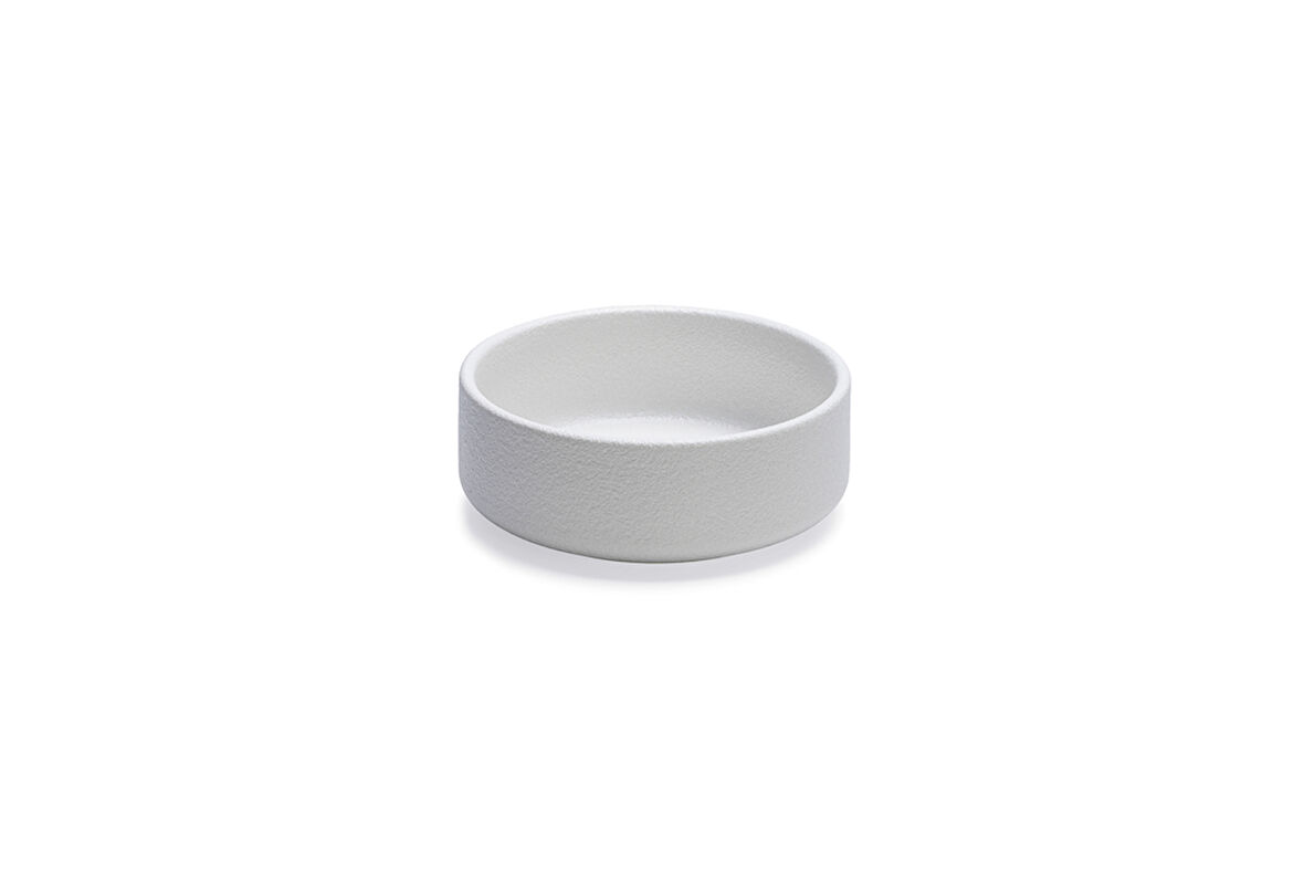Beeztees DBL Köpek Mama Su Kabı, Seramik, Mat Beyaz, 13,5cm, 500ml