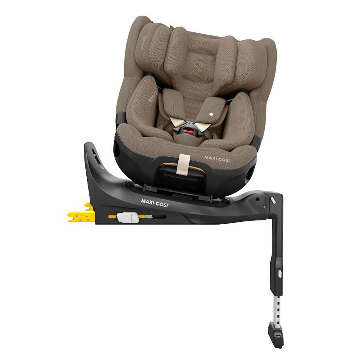 Maxi-Cosi Emerald 360 Pro I-Size Dünyanın İlk Kızaklı, Araç Dışına Çıkabilen İsofix'li 360 Dönebilir Yatabilir 0-36 kg Bebek Oto Koltuğu Authentic Truffle