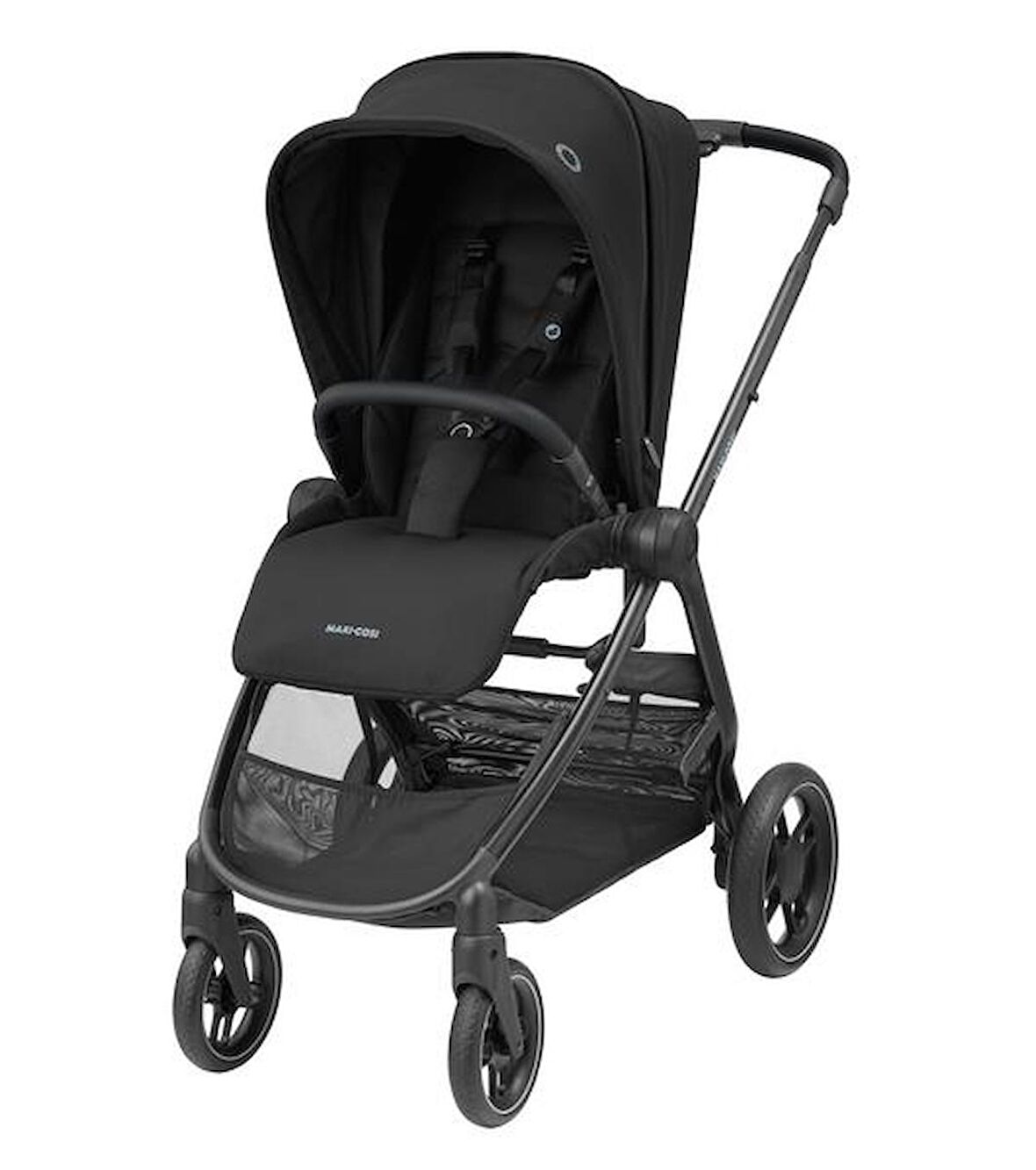 Maxi Cosi Street Tek Elle Katlanabilen Doğumdan İtibaren Kullanılabilen Bebek Arabası Essential Black