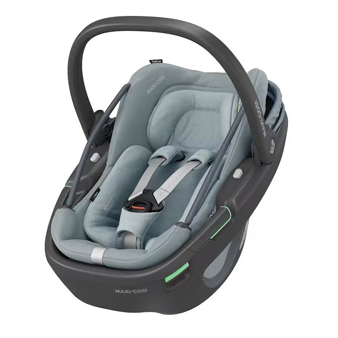 Maxi-Cosi Coral 360 Dönebilir Yatabilir 2'si Bir Arada Modüler Ana Kucağı ve Oto Koltuğu Essential Grey