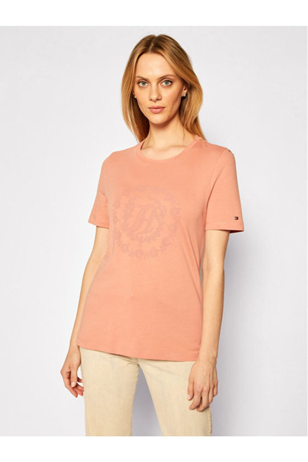 Tommy Hılfıger Th Floral Tee Ww0ww29659 Regular Fit