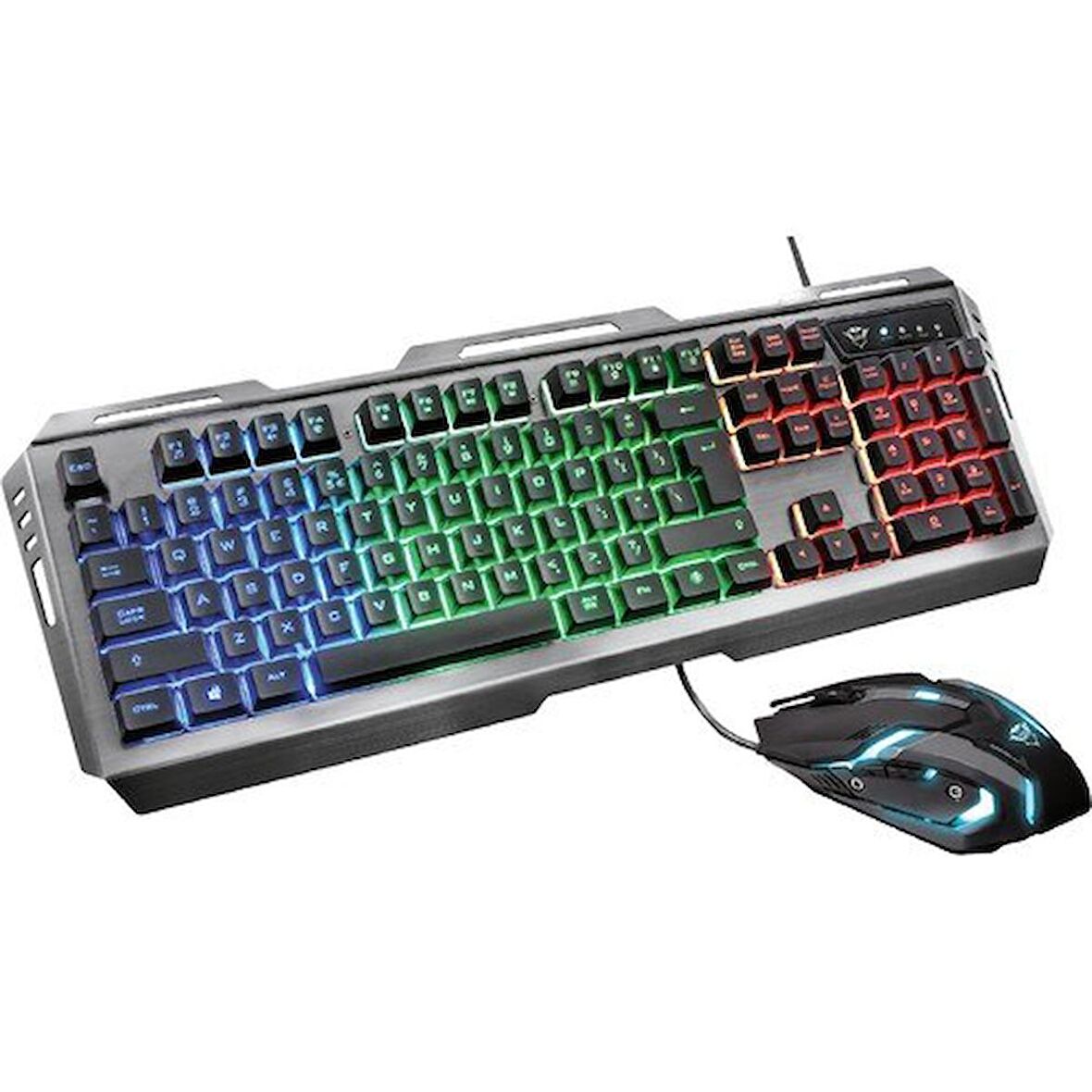 Trust GXT 845 Tural Oyuncu Combo Kablolu Q Klavye Mouse Set