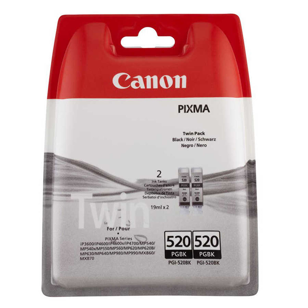 Canon PGI-520/2932B012 Siyah Orijinal Kartuş İkili Paket