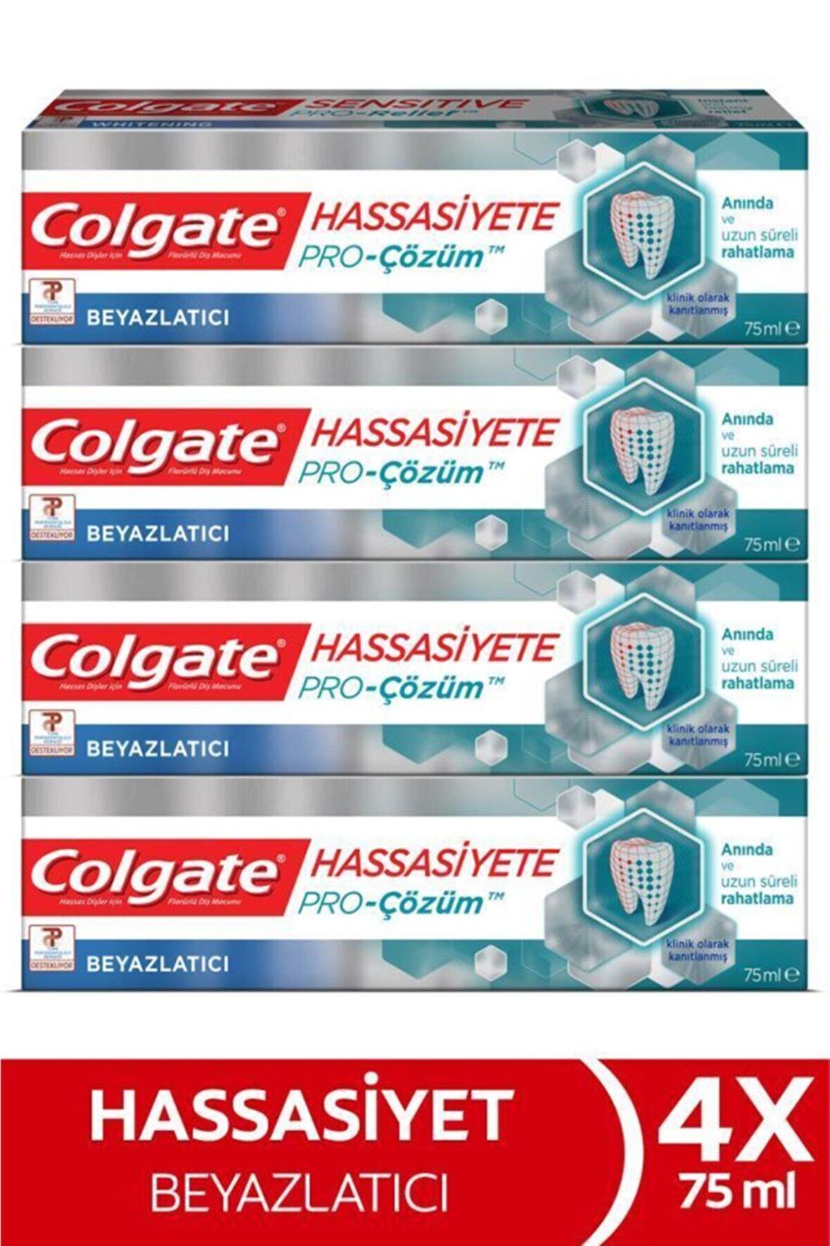 Colgate Beyazlatma Organik Diş Macunu 4x75 ml 