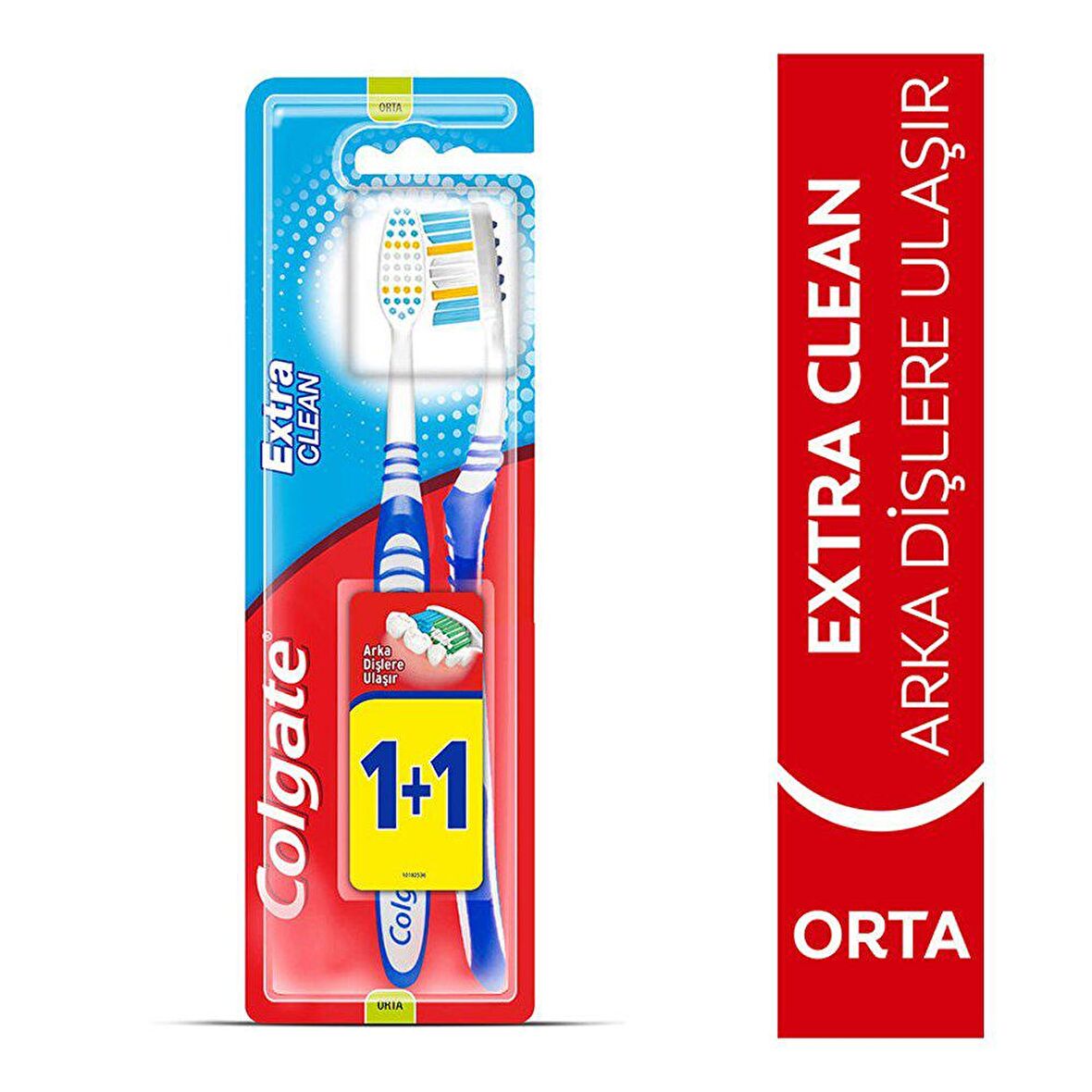 Colgate Extra Clean Orta Diş Fırçası 1+1