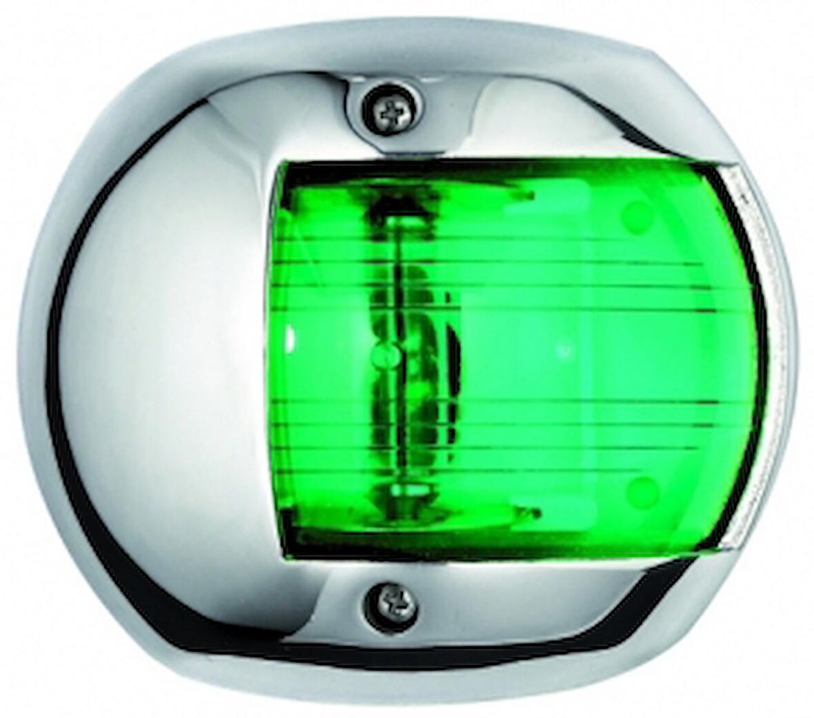 Maxi 20 seyir feneri Paslanmaz Çelik Gövde ve Lens Sancak Feneri 24V 25W