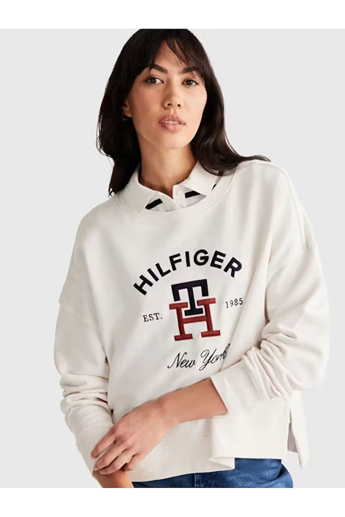 Logo Monogram İŞLEMELİ NAKIŞLI Sweat