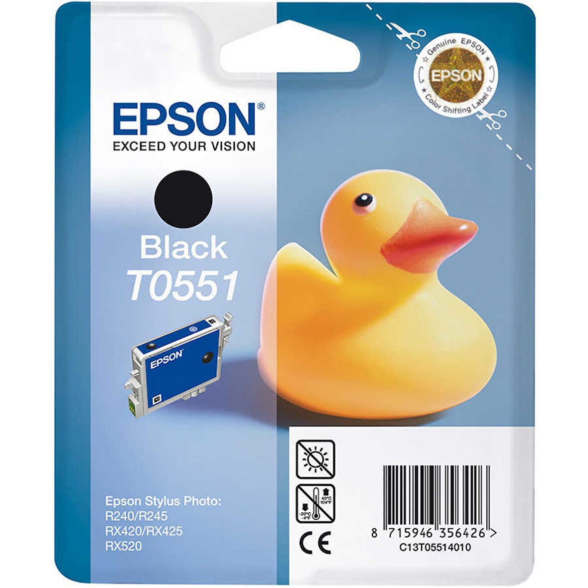 Epson T0551-C13T05514020 Siyah Orijinal Kartuş