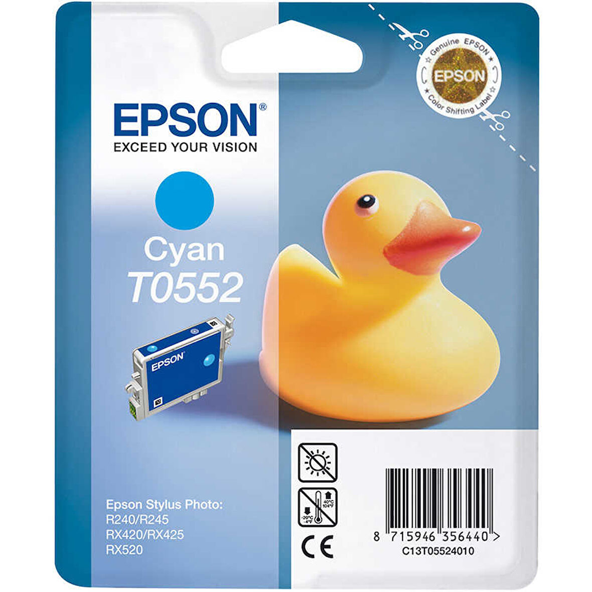 Epson T0552-C13T05524020 Mavi Orijinal Kartuş